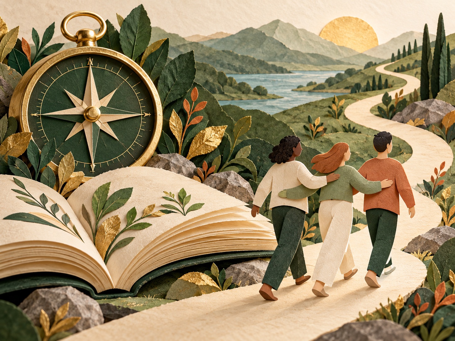 Illustrazione dedicata alle Guide: orientamento, formazione e sostegno reciproco